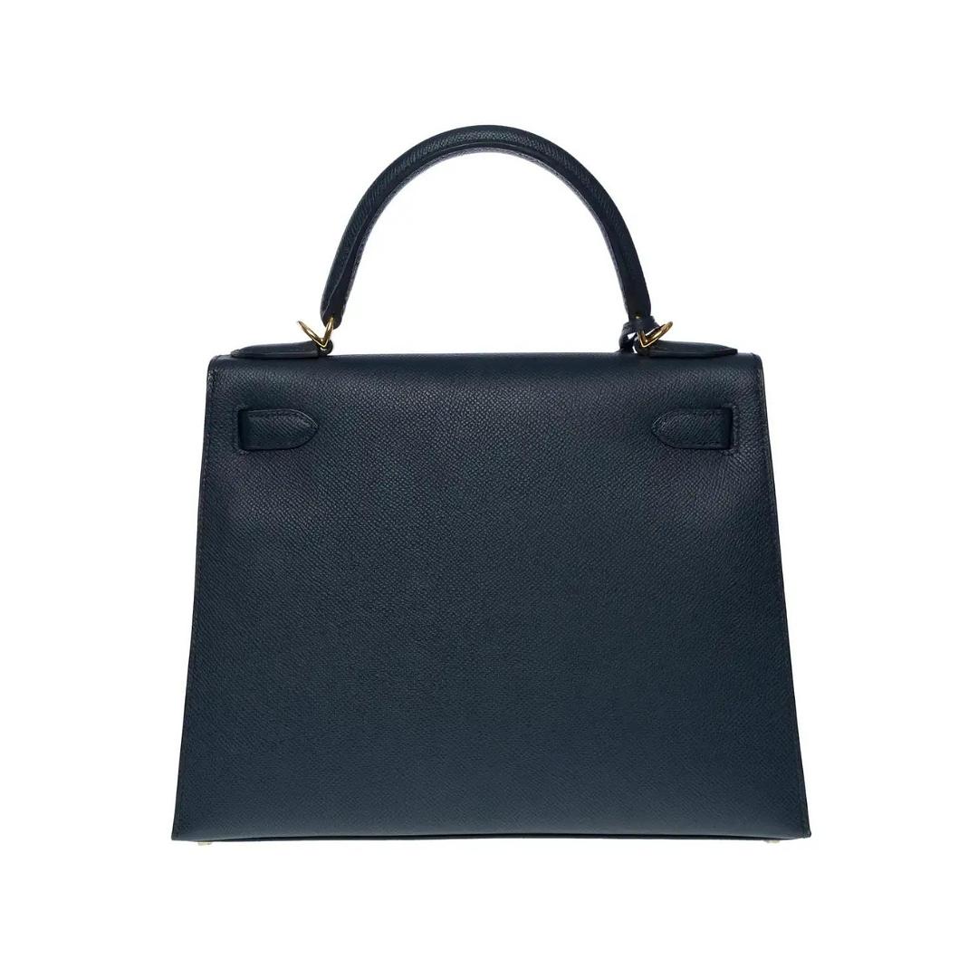 Kelly 25 Epsom Bleu Indigo Gold Hardware Kelly 25 Epsom Bleu Indigo Gold Hardware