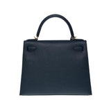 Kelly 25 Epsom Bleu Indigo Gold Hardware Kelly 25 Epsom Bleu Indigo Gold Hardware