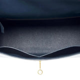 Kelly 25 Epsom Bleu Indigo Gold Hardware Kelly 25 Epsom Bleu Indigo Gold Hardware