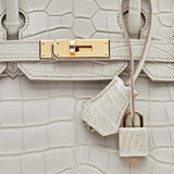 Birkin 30 Matte Alligator Mississippi Beton Gold Hardware Birkin 30 Matte Alligator Mississippi Beton Gold Hardware