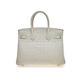 Birkin 30 Matte Alligator Mississippi Beton Gold Hardware Birkin 30 Matte Alligator Mississippi Beton Gold Hardware