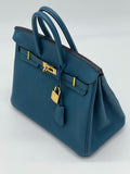 Birkin 25 Togo Bleu Jean Gold Hardware Birkin 25 Togo Bleu Jean Gold Hardware