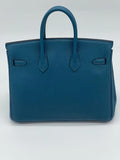 Birkin 25 Togo Bleu Jean Gold Hardware Birkin 25 Togo Bleu Jean Gold Hardware