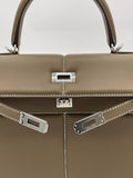 Kelly 25 Etoupe Swift Padded Palladium Hardware Kelly 25 Etoupe Swift Padded Palladium Hardware