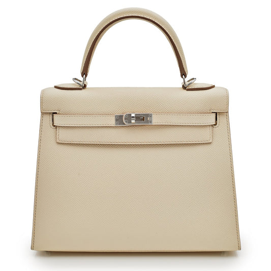 Kelly 25 Epsom Nata  Palladium Hardware