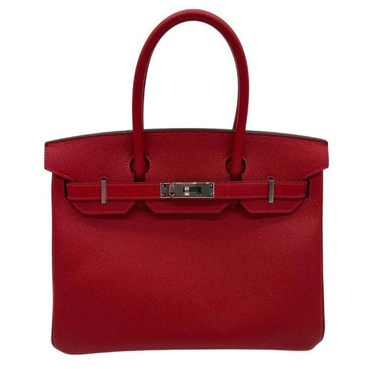 Birkin 30 Epsom Rouge Casaque Palladium Hardware