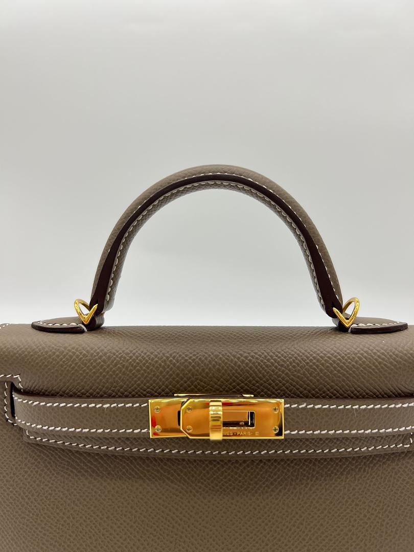 Kelly 20 Epsom Etoupe Gold Hardware Kelly 20 Epsom Etoupe Gold Hardware