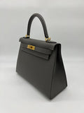 Kelly 28 Epsom Gris Meyer Gold Hardware Kelly 28 Epsom Gris Meyer Gold Hardware