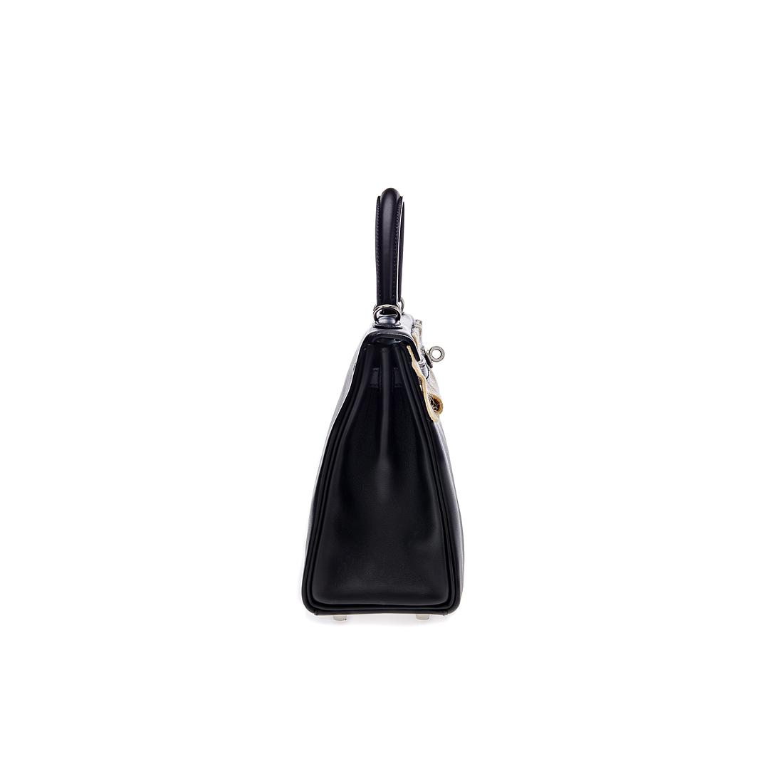 Kelly 25 Swift Noir Palladium Hardware Kelly 25 Swift Noir Palladium Hardware