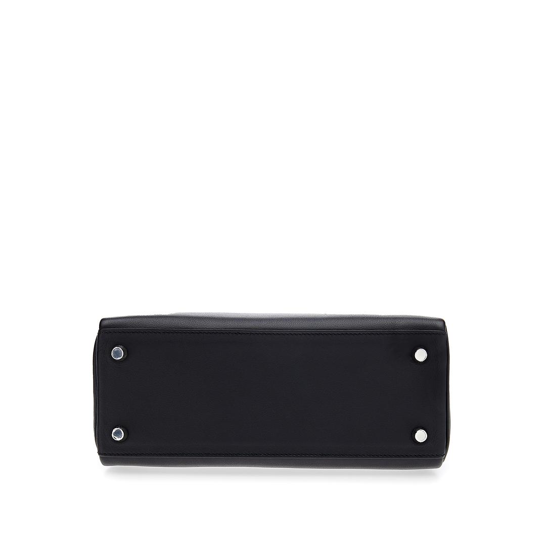 Kelly 25 Swift Noir Palladium Hardware Kelly 25 Swift Noir Palladium Hardware