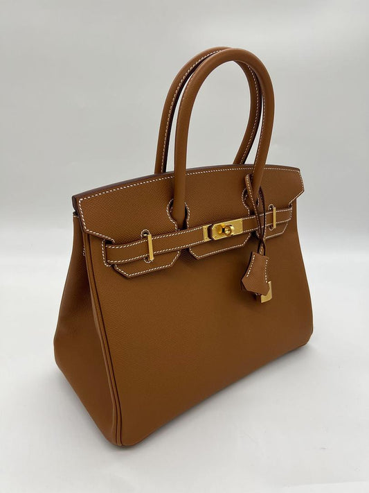 Birkin 30 Epsom Gold Gold Hardware