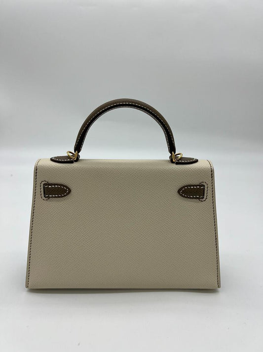 Kelly 20 Epsom Nata Etoupe Gold Hardware