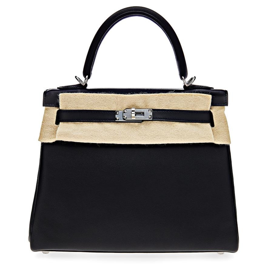 Kelly 25 Swift Noir Palladium Hardware Kelly 25 Swift Noir Palladium Hardware