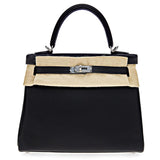 Kelly 25 Swift Noir Palladium Hardware Kelly 25 Swift Noir Palladium Hardware