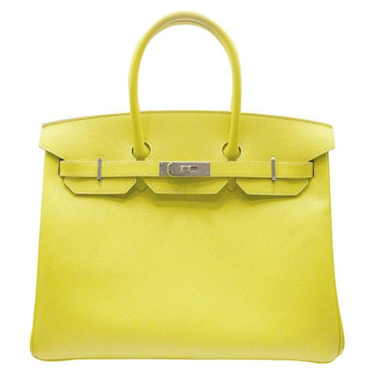 Birkin 35 Epsom Lime Palladium Hardware