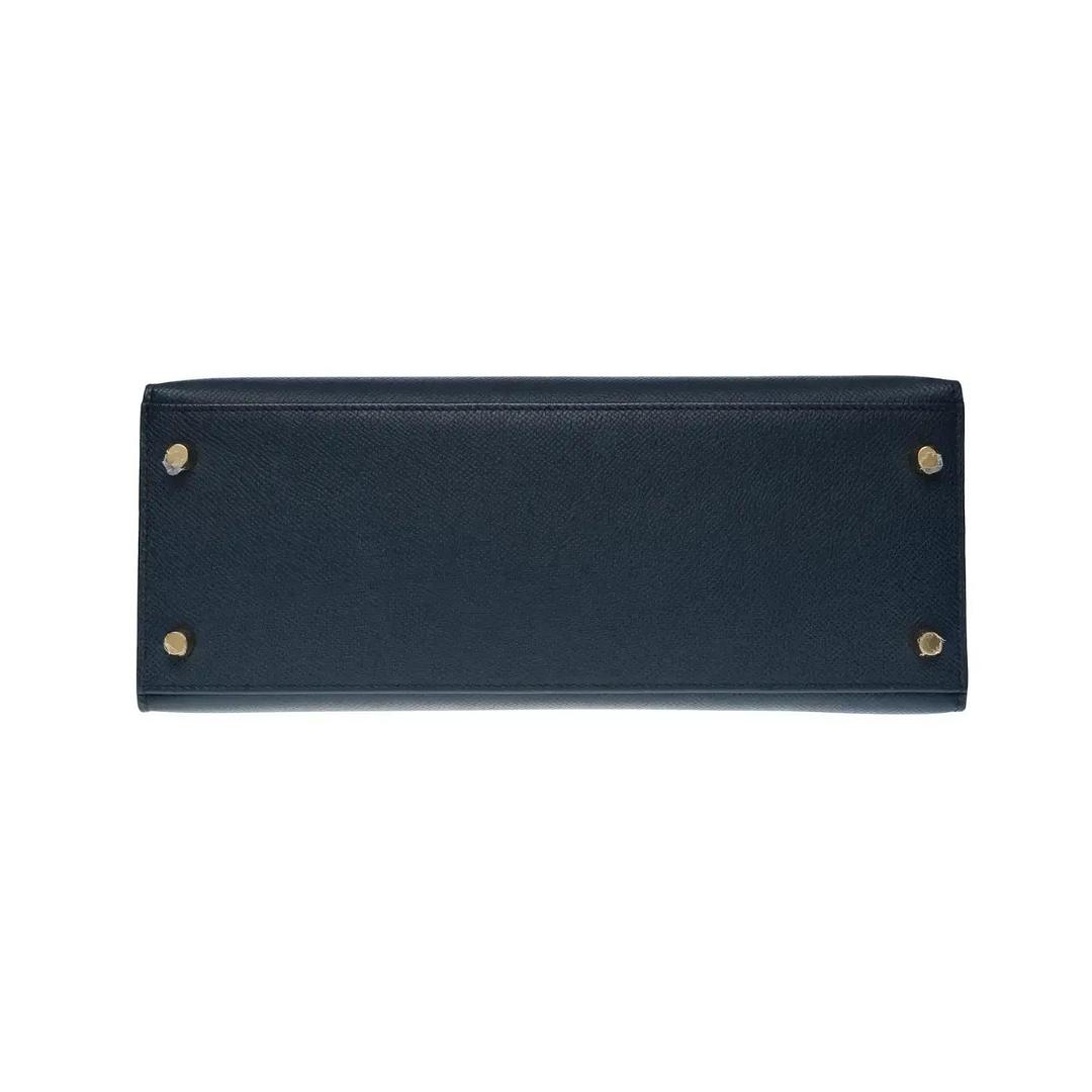 Kelly 25 Epsom Bleu Indigo Gold Hardware Kelly 25 Epsom Bleu Indigo Gold Hardware