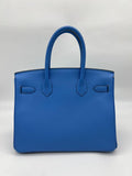 Birkin 30 Epsom Bleu Paradis Palladium Hardware Birkin 30 Epsom Bleu Paradis Palladium Hardware