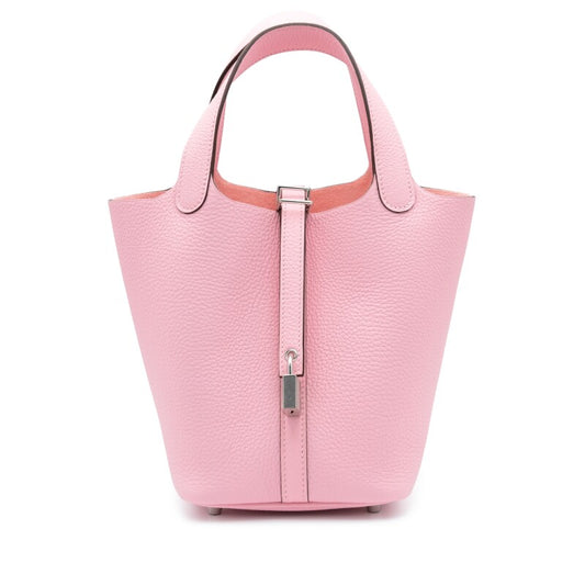 Picotin 18 Togo Rose Sakura Togo Palladium Hardware