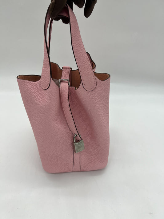 Picotin 18 Togo Rose Sakura Togo Palladium Hardware