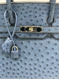 Birkin 35 Ostrich Bleu Roy Palladium Hardware Birkin 35 Ostrich Bleu Roy Palladium Hardware