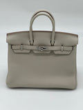 Birkin 25 Togo Beton Palladium Hardware Birkin 25 Togo Beton Palladium Hardware