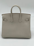 Birkin 25 Togo Beton Palladium Hardware Birkin 25 Togo Beton Palladium Hardware