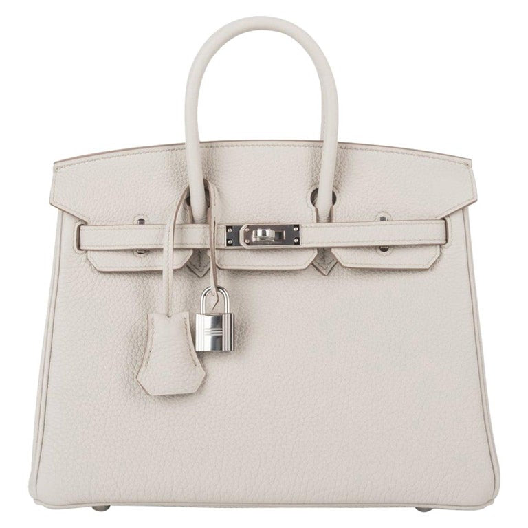 Birkin 25 Togo Beton Palladium Hardware Birkin 25 Togo Beton Palladium Hardware