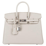 Birkin 25 Togo Beton Palladium Hardware Birkin 25 Togo Beton Palladium Hardware
