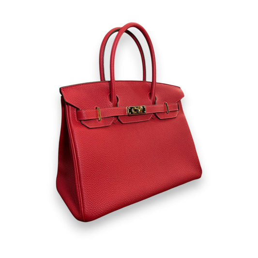 Birkin 30 Togo Rouge Casaque Gold Hardware