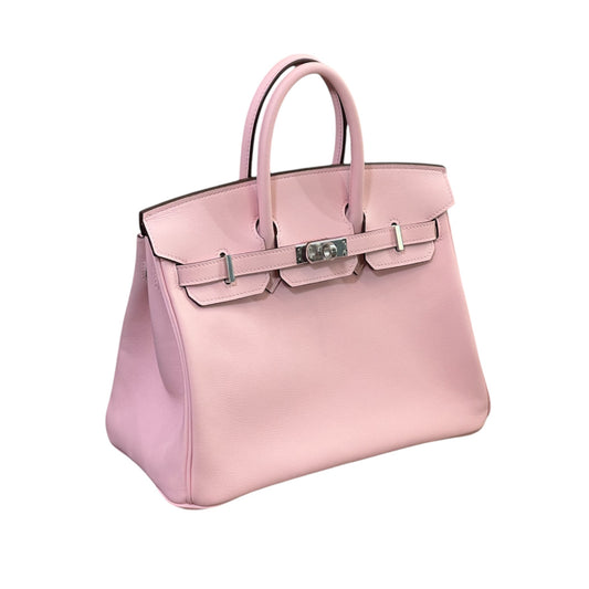 Birkin 25 Swift Rose Sakura Palladium Hardware