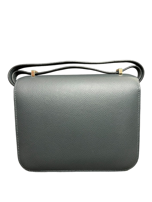 Constance 18 Epsom Gris Misty Gold Hardware