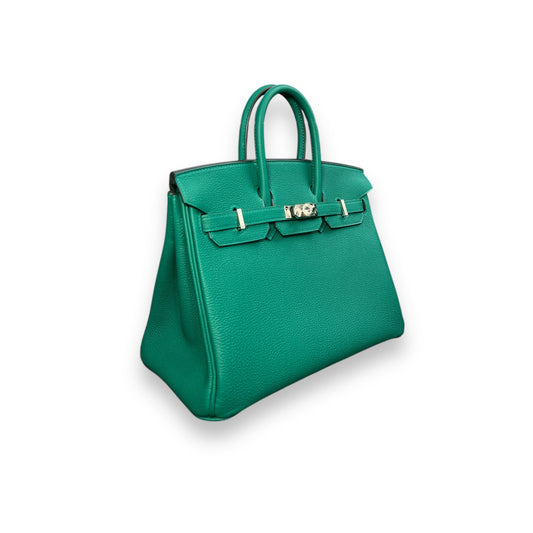 Birkin 25 Vert Vertigo Palladium Hardware