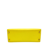 Kelly 28 Epsom Lime Gold Hardware Kelly 28 Epsom Lime Gold Hardware