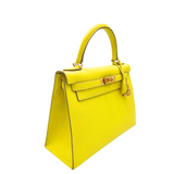Kelly 28 Epsom Lime Gold Hardware Kelly 28 Epsom Lime Gold Hardware