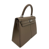 Kelly 25 Etoupe Swift Padded Palladium Hardware Kelly 25 Etoupe Swift Padded Palladium Hardware