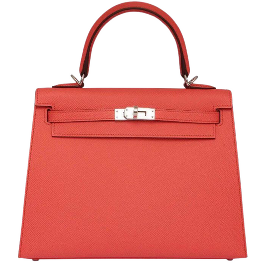 Kelly 25 Epsom Rose Texas Palladium Hardware