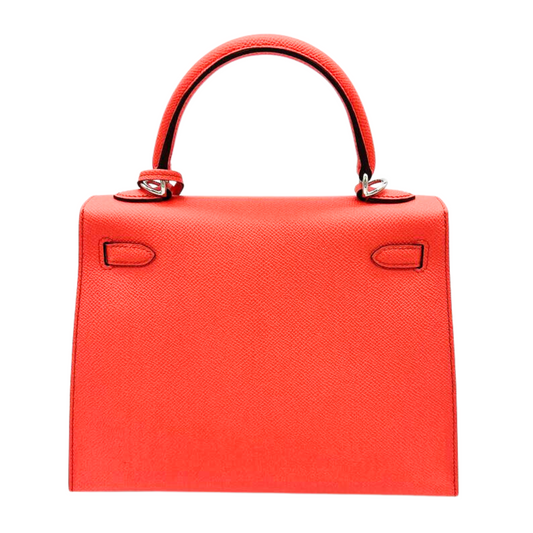 Kelly 25 Epsom Rose Texas Palladium Hardware