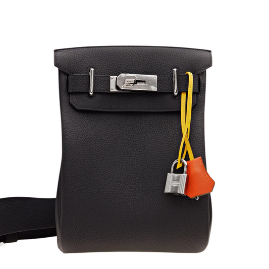 Hac A Dos Togo Noir Evercolor Caban/Jaune Palladium Hardware