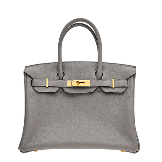 Birkin 30 Gris Togo Leather Gold Hardware