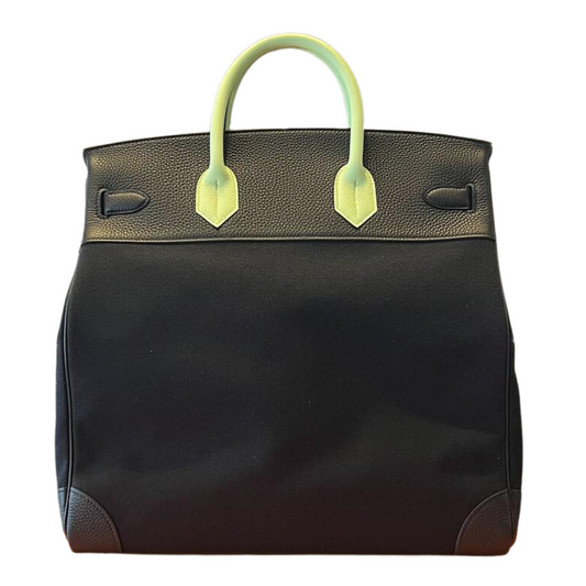 Birkin 40 Haut a courroies Multi bag noir/absinthe/hydra Palladium Hardware