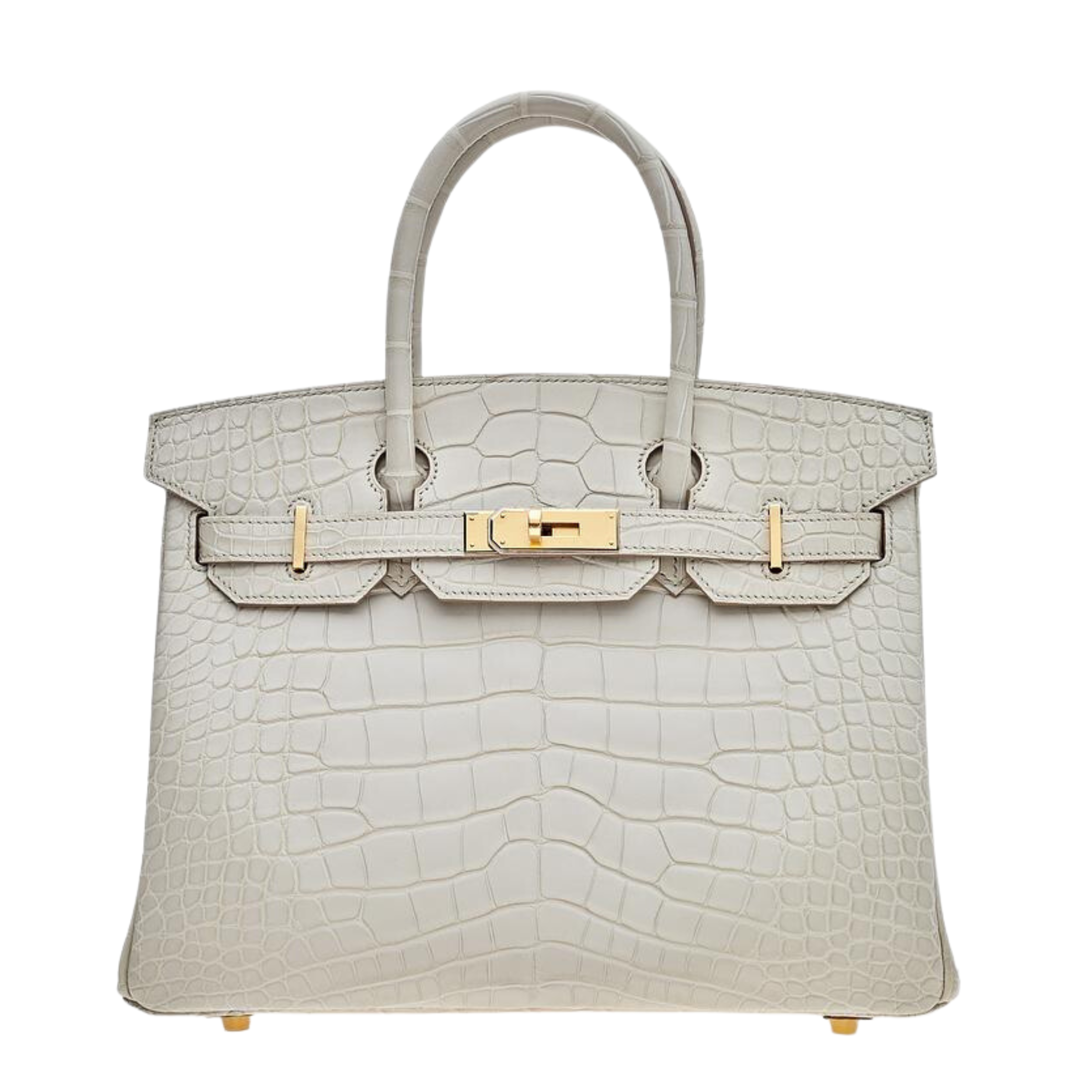 Hermes Mini Kelly II Bag 8L Beton Matte Alligator GHW