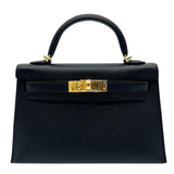 Kelly 20 Epsom Noir Gold Hardware Kelly 20 Epsom Noir Gold Hardware
