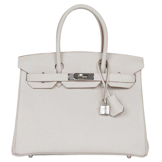 Birkin 30 Gris Pale Togo Palladium Hardware