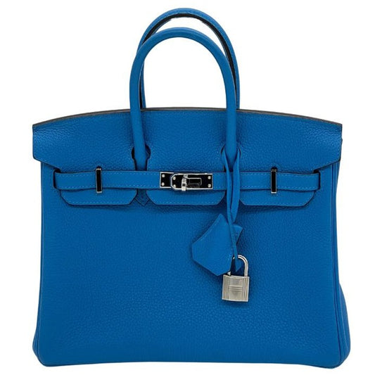 Birkin 25 Togo Bleu Zanzibar Palladium Hardware