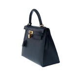 Kelly 25 Epsom Bleu Indigo Gold Hardware Kelly 25 Epsom Bleu Indigo Gold Hardware