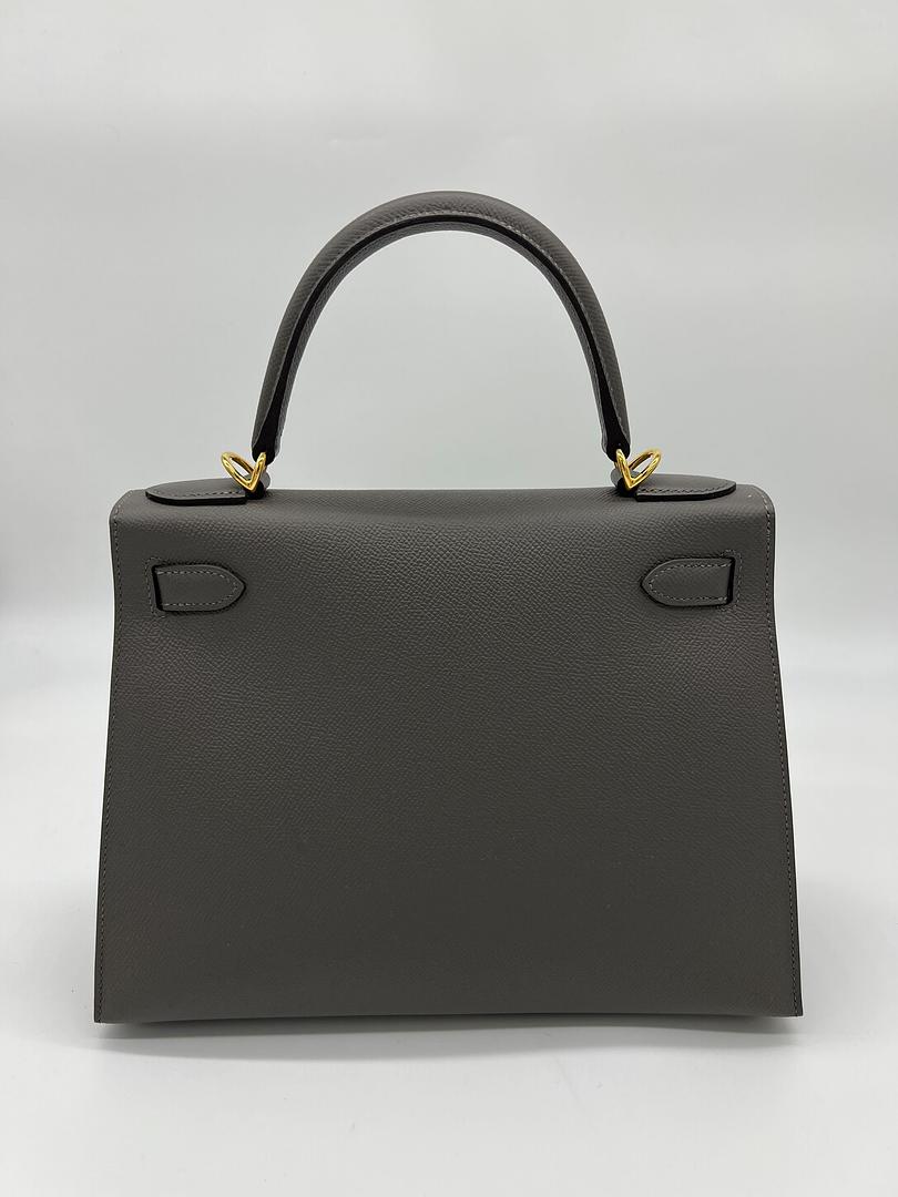 Kelly 28 Epsom Gris Meyer Gold Hardware Kelly 28 Epsom Gris Meyer Gold Hardware