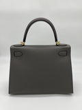 Kelly 28 Epsom Gris Meyer Gold Hardware Kelly 28 Epsom Gris Meyer Gold Hardware