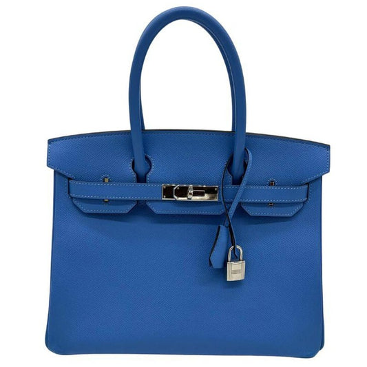 Birkin 30 Epsom Bleu Paradis Palladium Hardware