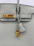 Birkin 30 Gris Neve Togo Gold Hardware Birkin 30 Gris Neve Togo Gold Hardware