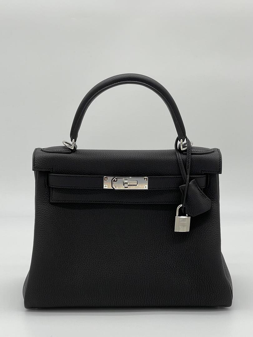 Kelly 28 Togo Noir Palladium Hardware Kelly 28 Togo Noir Palladium Hardware